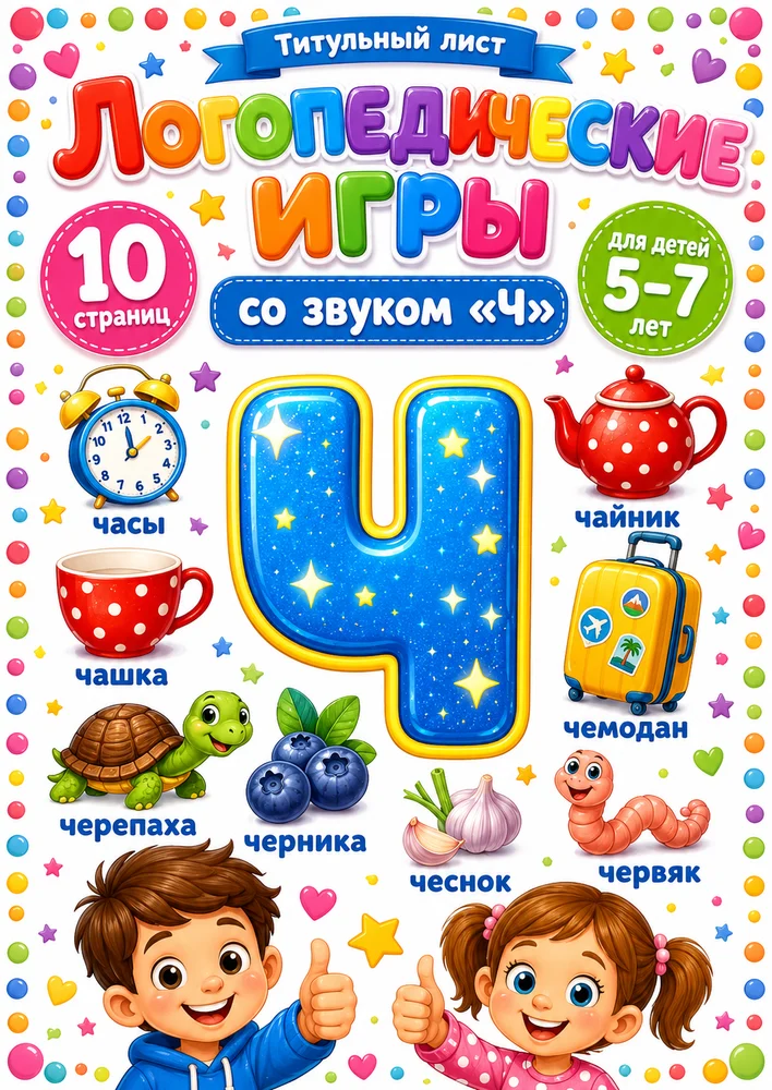 Логопедические игры со звуком "Ч"