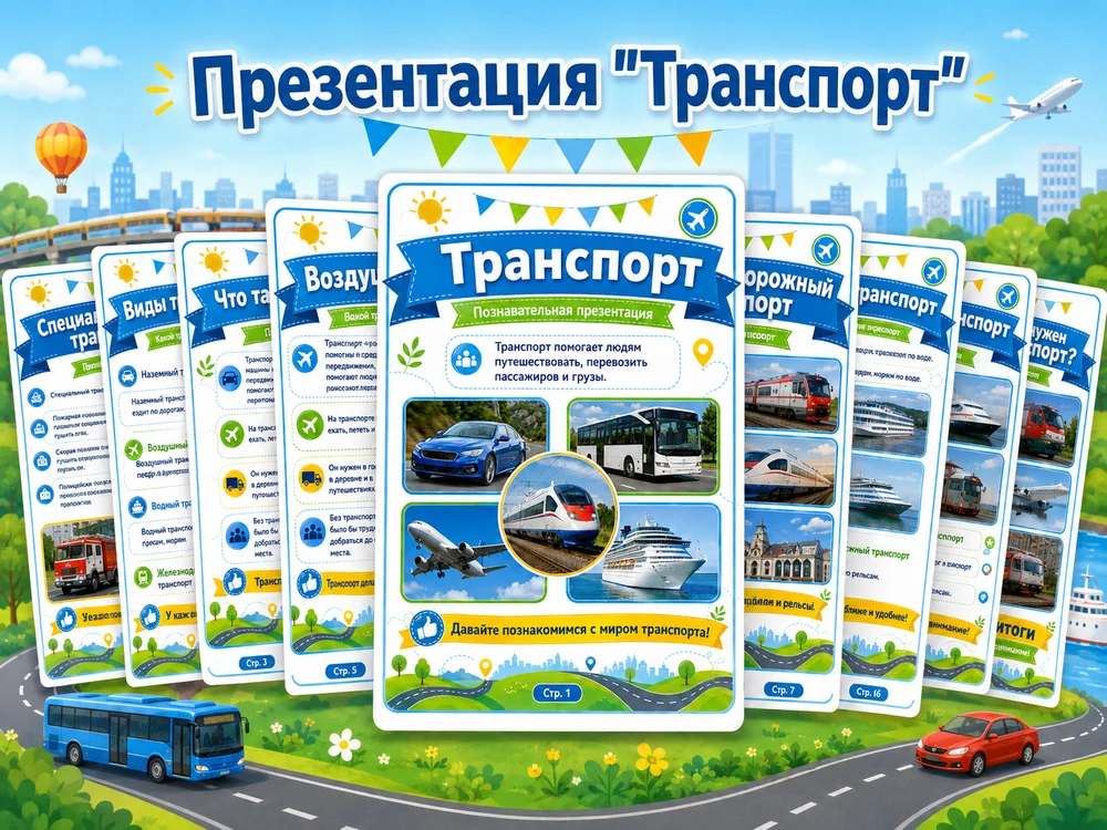 Презентация "Транспорт" — превью 1