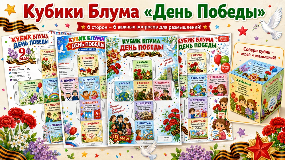 Кубики Блума "День Победы"