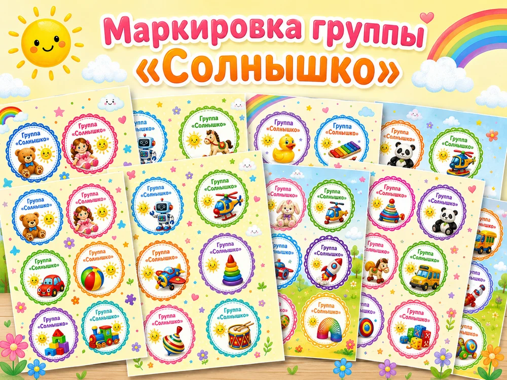 Маркировка для группы "Солнышко" — превью 1