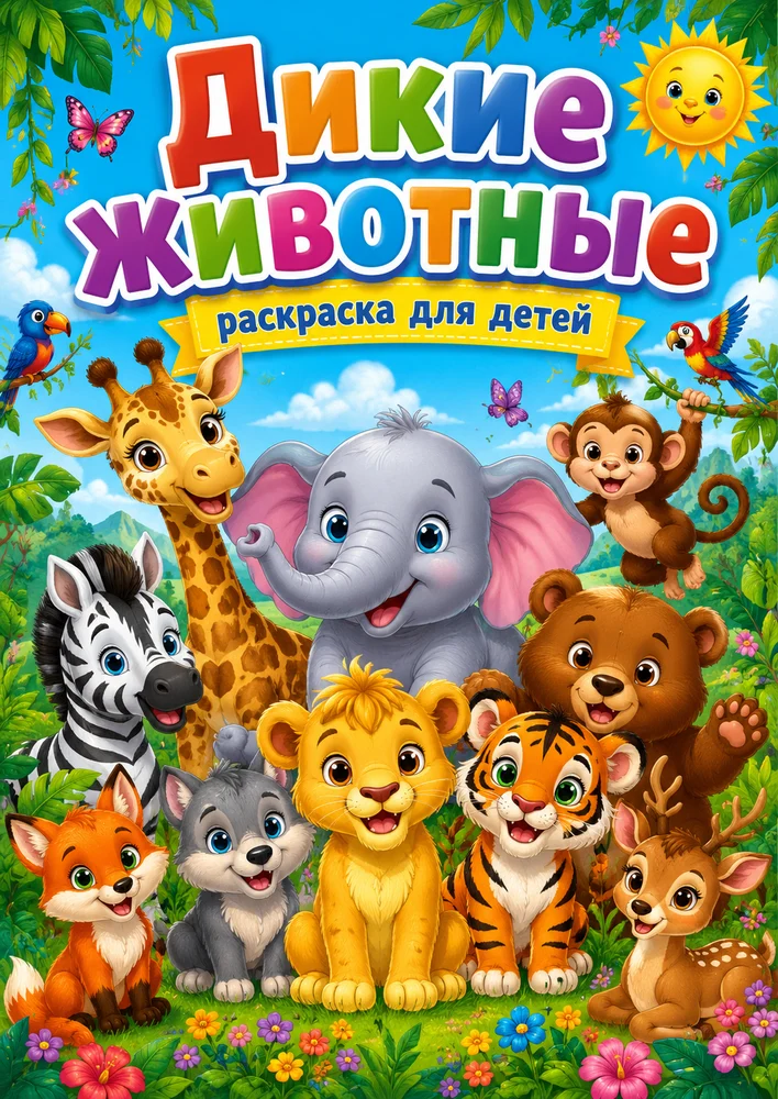 Раскраски "Дикие животные"