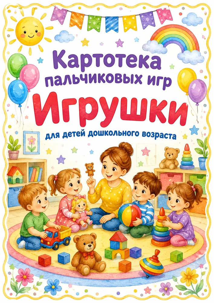 Картотека пальчиковых игр "Игрушки" — превью 1