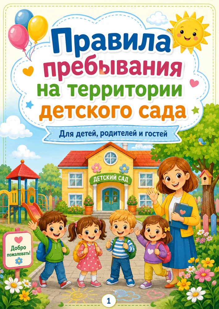 "Правила пребывания на территории детского сада" — превью 1