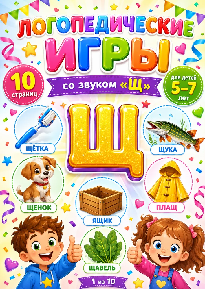 Логопедические игры со звуком "Щ"