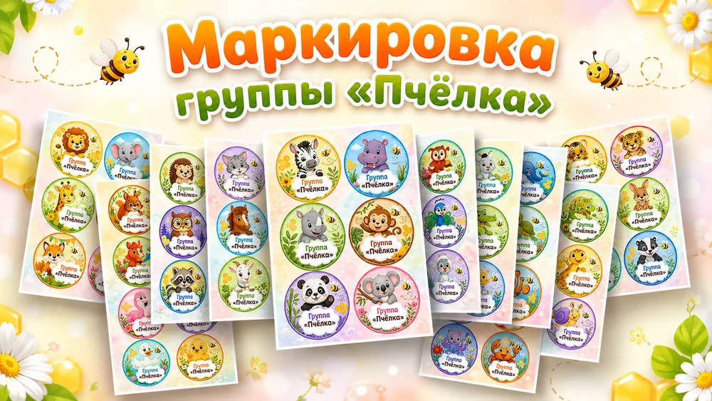 Маркировка для группы "Пчёлка"