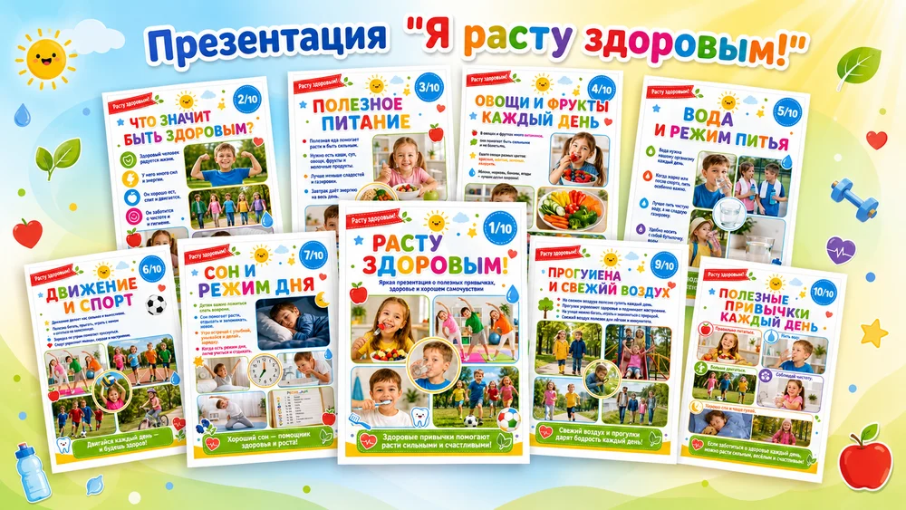 Презентация "Я расту здоровым"