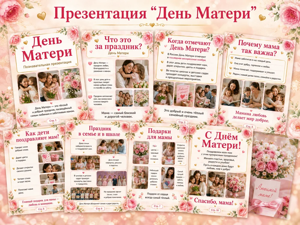 Презентация "День матери" — превью 1