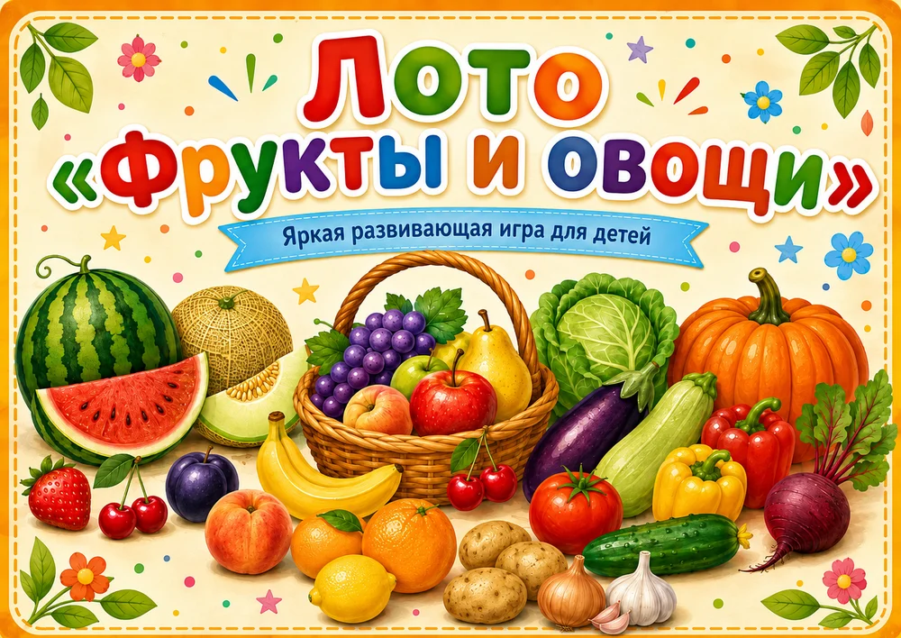 Лото "Фрукты"