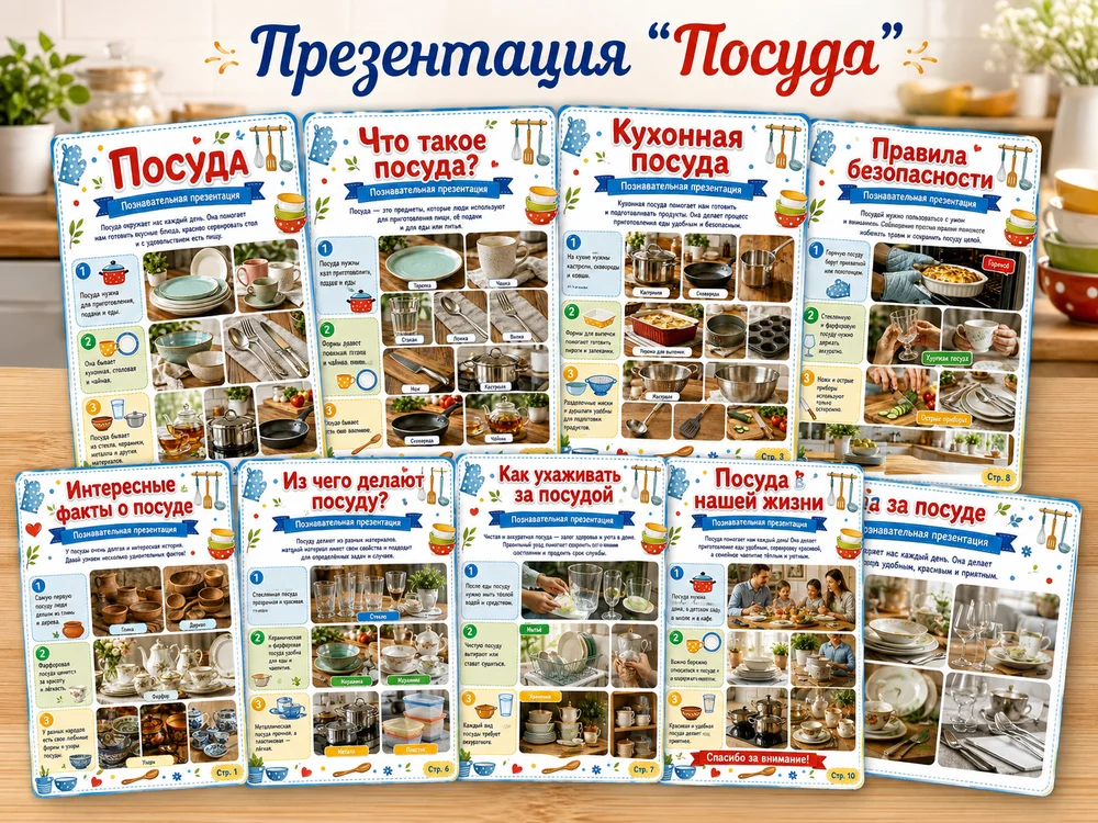 Презентация "Посуда" — превью 1