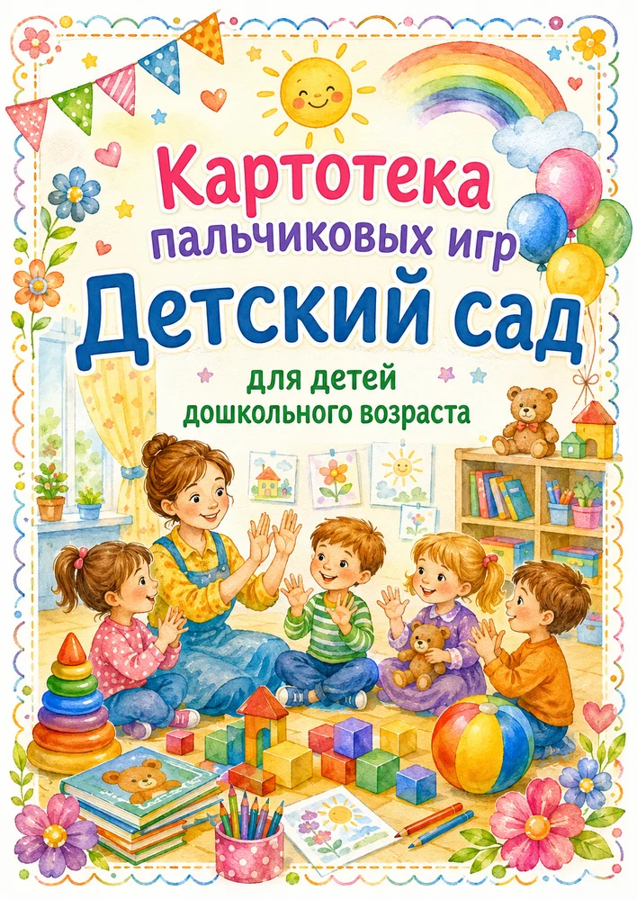 Картотека пальчиковых игр "Детский сад" — превью 1