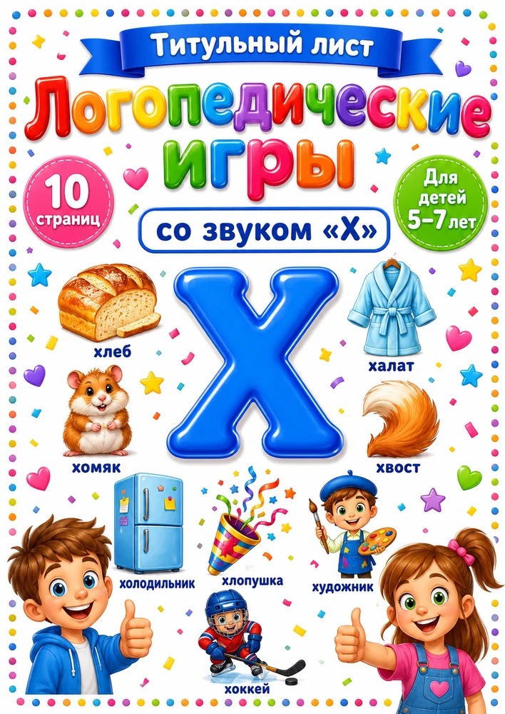 Логопедические игры со звуком "Х"