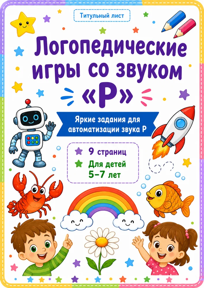Логопедические игры со звуком "Р"