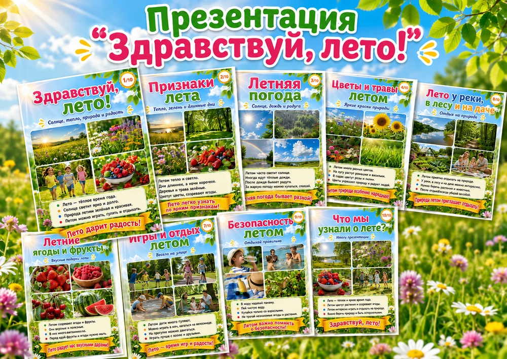 Презентация "Здравствуй, лето"
