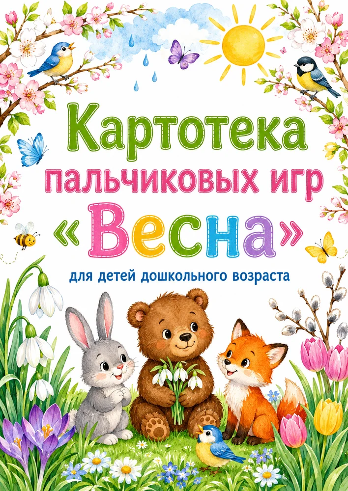 Картотека пальчиковых игр "Весна"