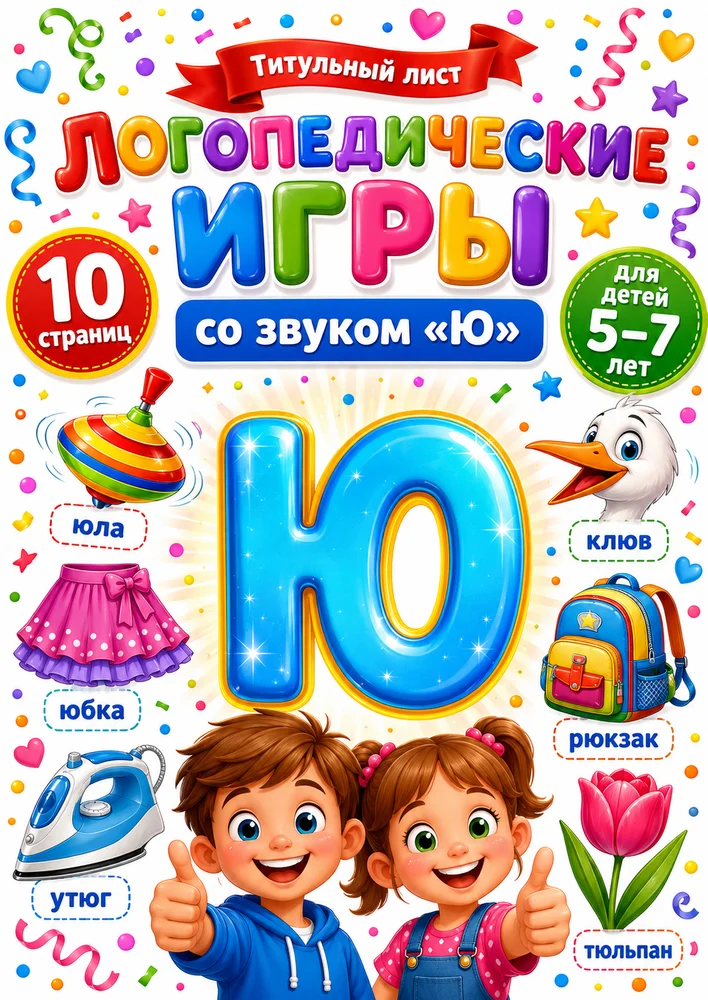 Логопедические игры со звуком "Ю"