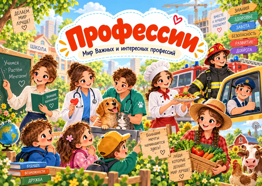 Наглядное пособие "Профессии"