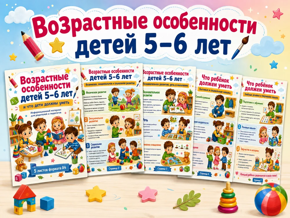 Возрастные особенности детей 5-6 лет — превью 1