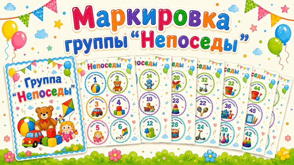 Материал для группы "Непоседы"