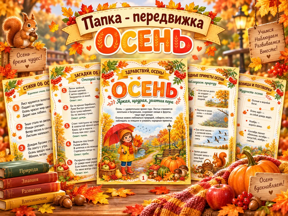 Папка - передвижка "Осень"