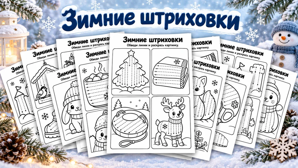 "Штриховка зимняя" 25 шт.