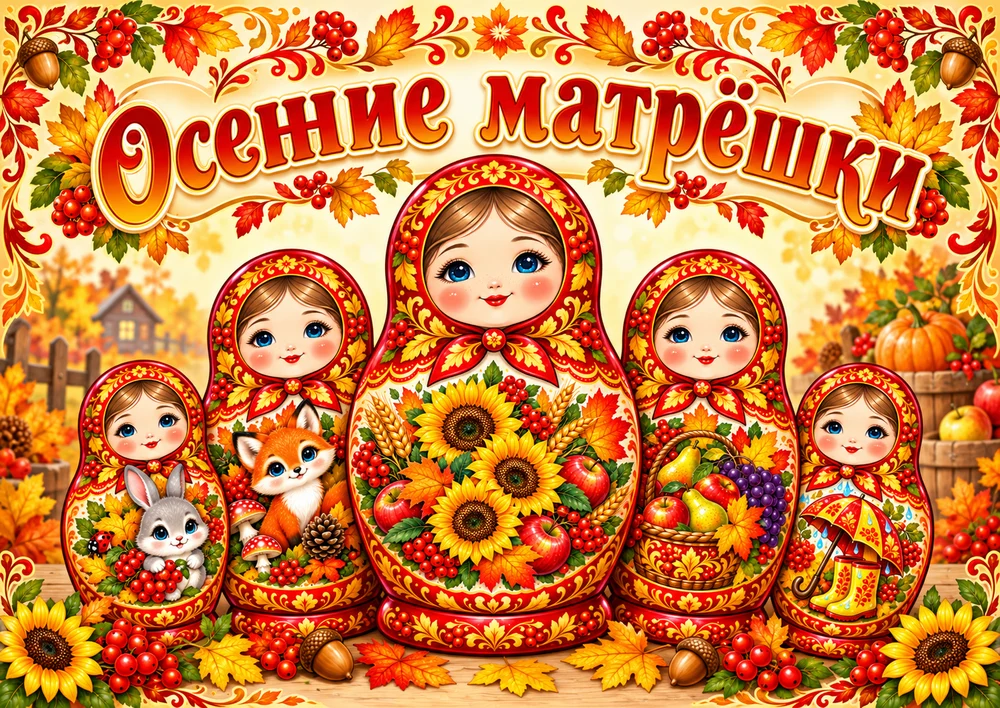Осенние оформление "Осенние матрёшки"