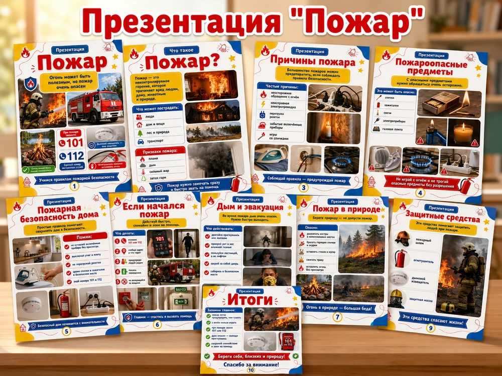 Презентация "Пожар" — превью 1