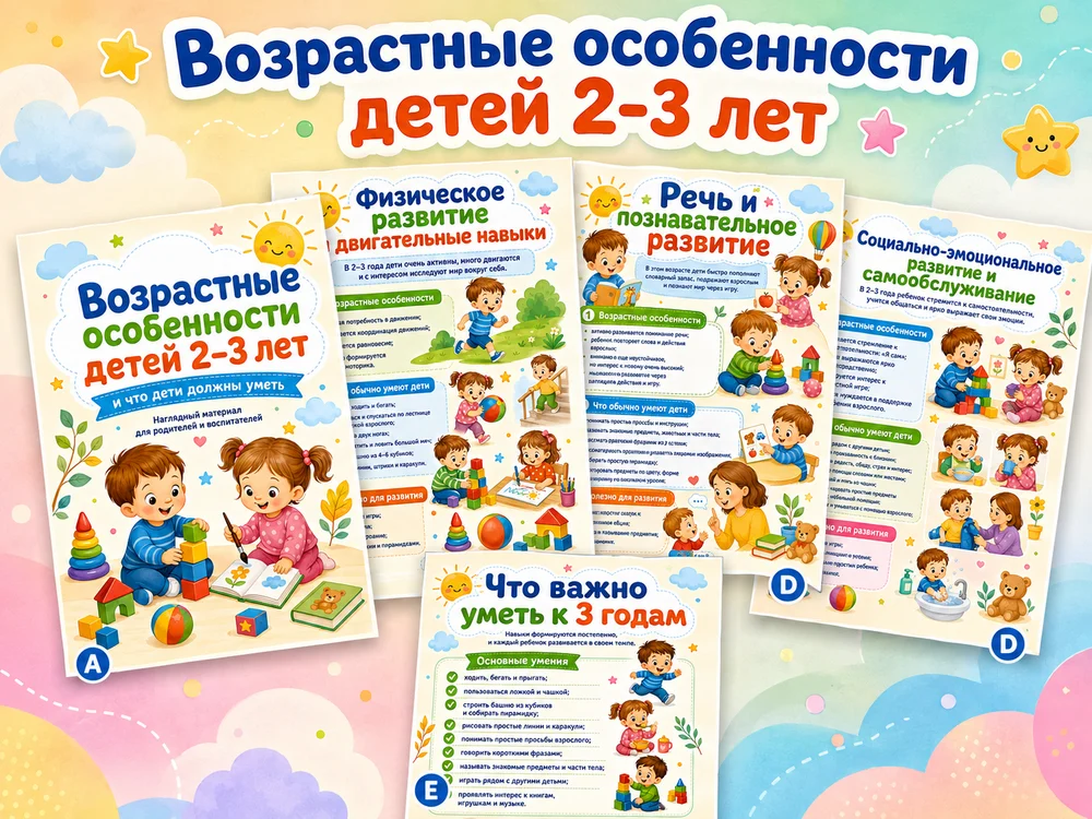 Возрастные особенности детей 2-3 лет