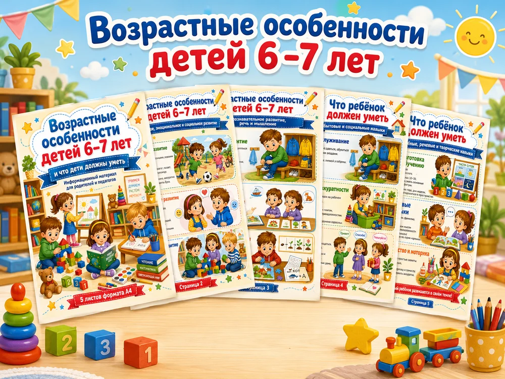 Возрастные особенности детей 6-7 лет