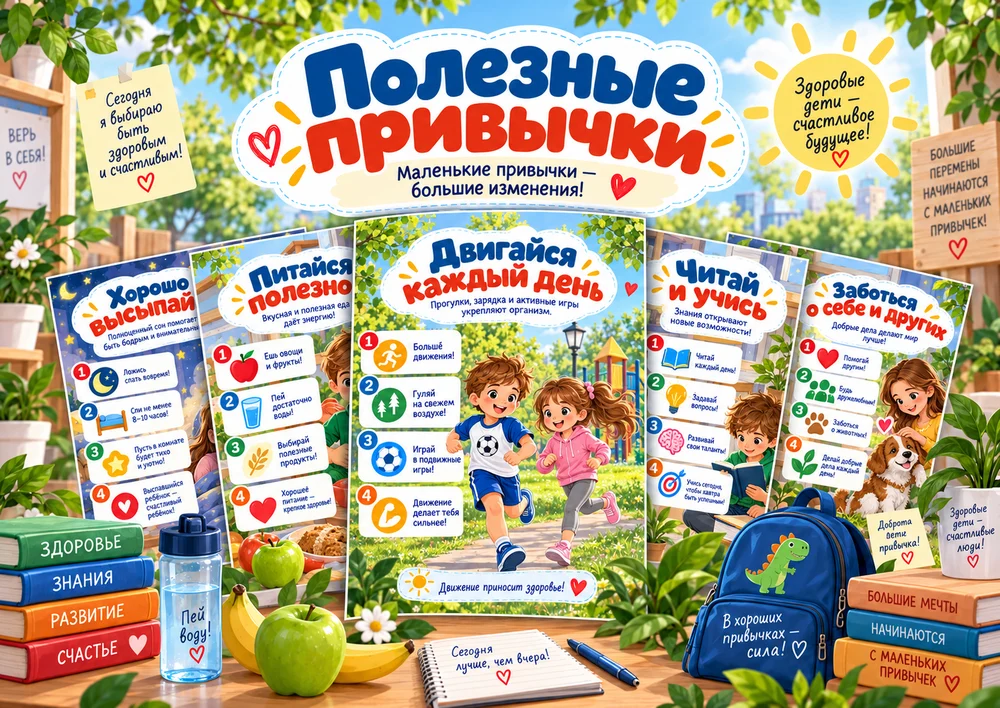 Наглядное пособие "Полезные привычки"