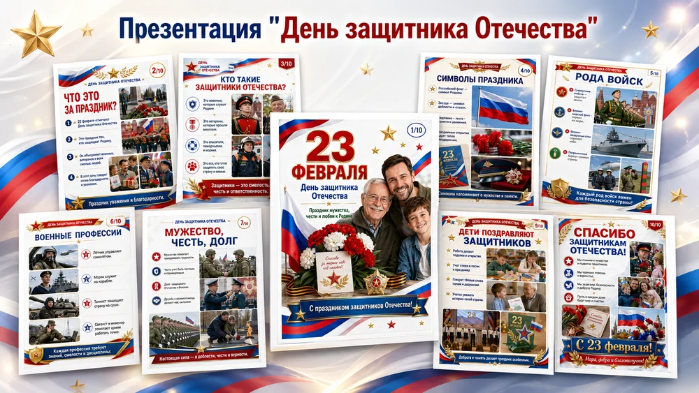 Презентация "День защитника отечества" — превью 1