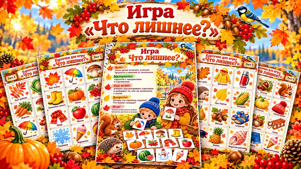 Дидактическая игра " Что лишнее?" — превью 1