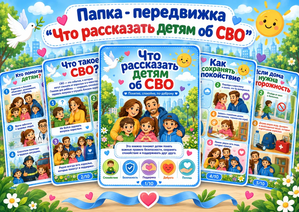 Папка - передвижка "Что рассказать детям об СВО"