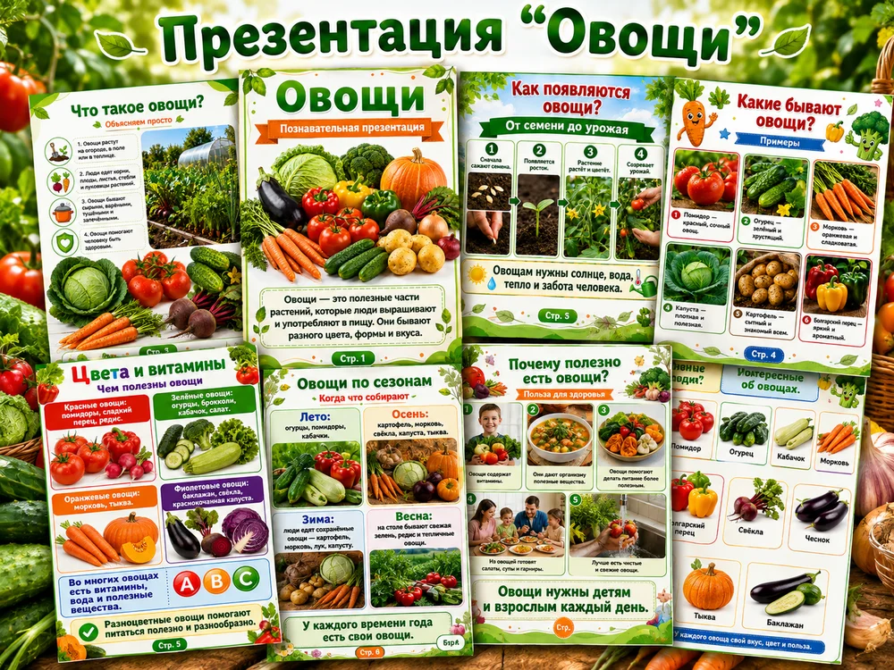 Презентация "Овощи" — превью 1