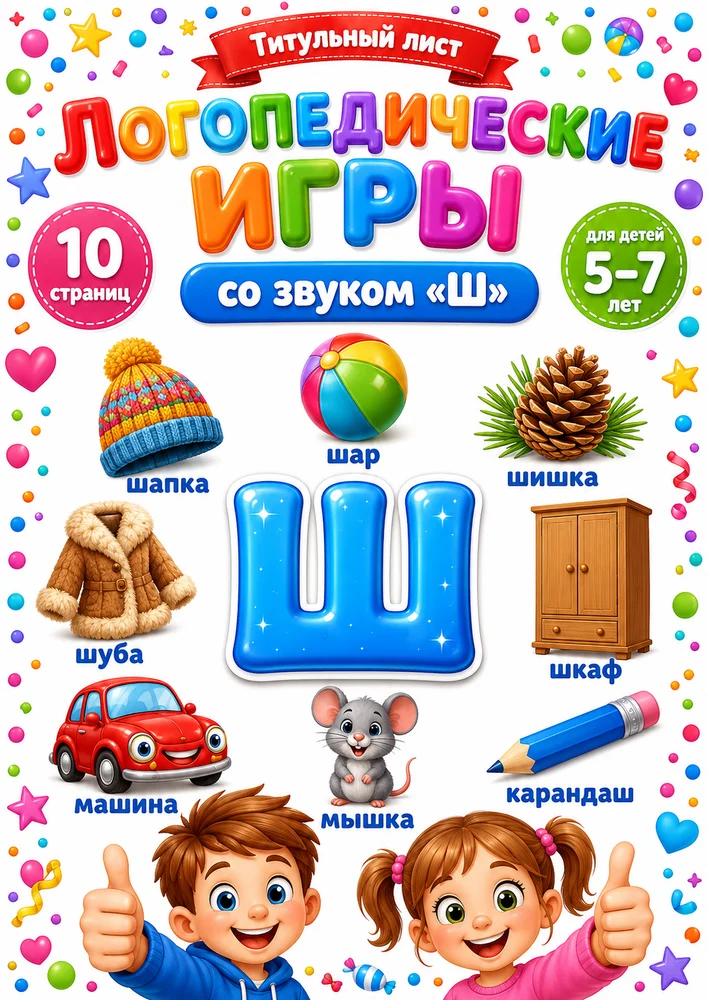 Логопедические игры со звуком "Ш"