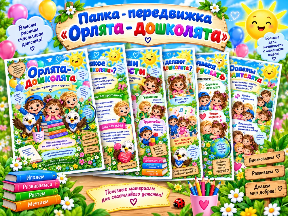 Папка- передвижка "Орлята - дошколята"