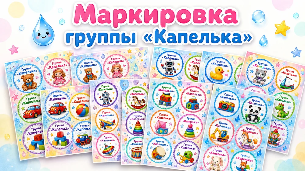 Маркировка для группы "Капелька"