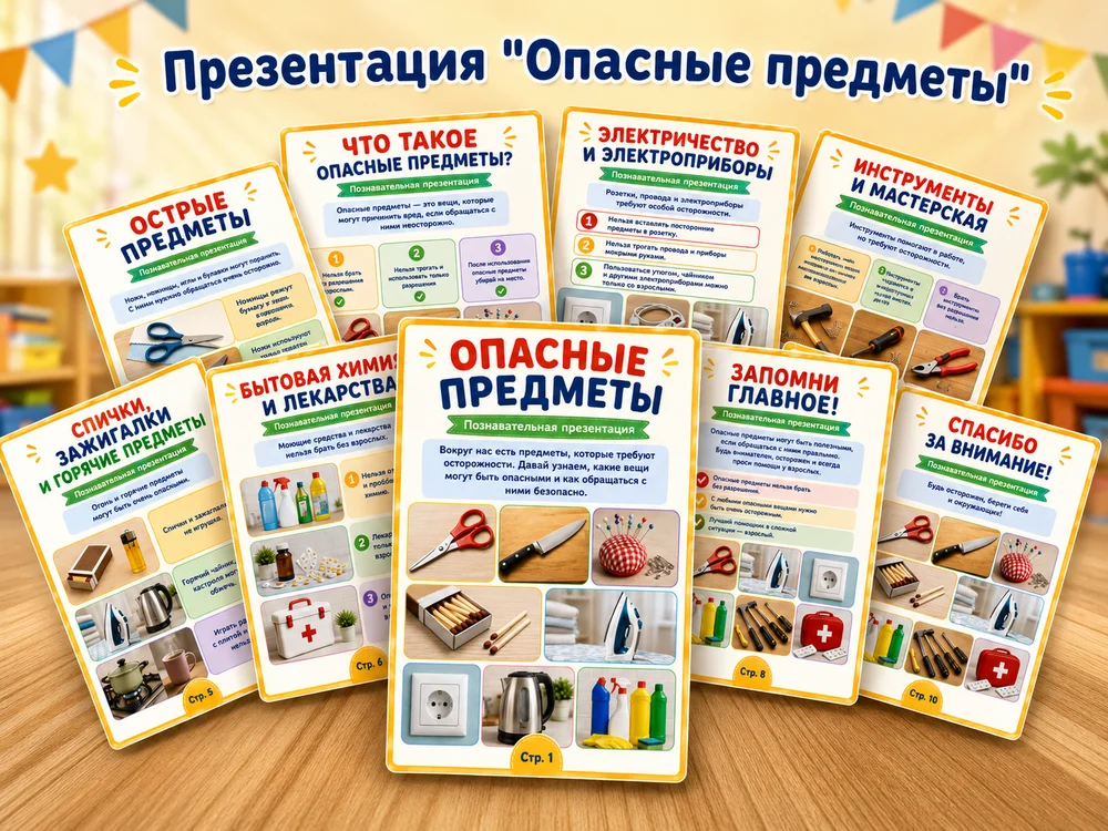 Презентация "Опасные предметы" — превью 1