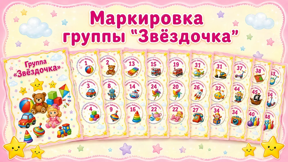 Маркировка для группы "Звёздочка"