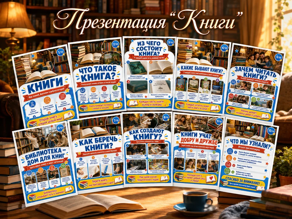 Презентация "Книги" — превью 1