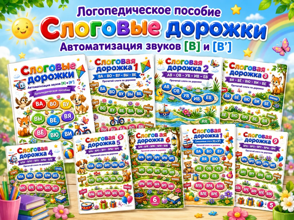 Слоговые дорожки "Буква В" — превью 1